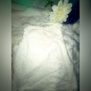 Idyllwind’s Beautiful NEW w TAGS  white/cream color sleeveless sweater. Size XL